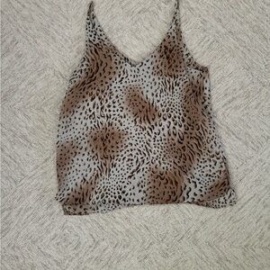 Leopard Print V-Neck Cami Top
